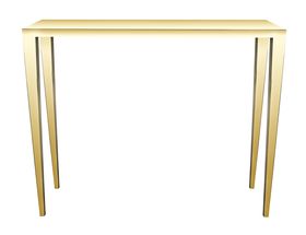 Gold console table
