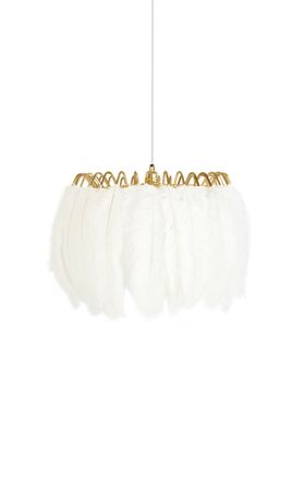 Feather Pendant Lamp White