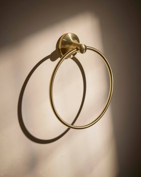 Walcot Towel Ring - Brushed Brass