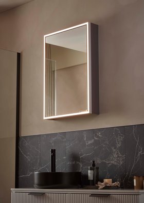 Vault 500 One Door Cabinet - Silver Frame and Burgundy Sides