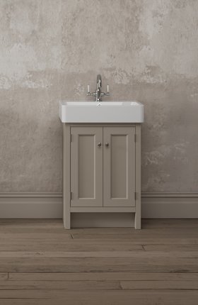 Hampton 575 Freestanding Vanity Unit - Matt Mocha