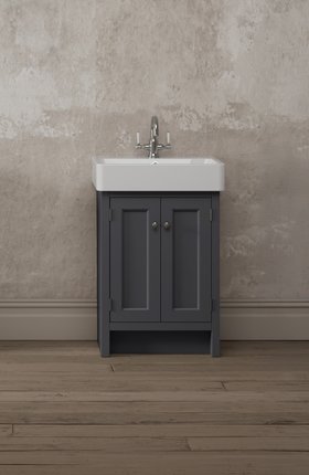 Hampton 575 Freestanding Vanity Unit - Matt Slate Grey