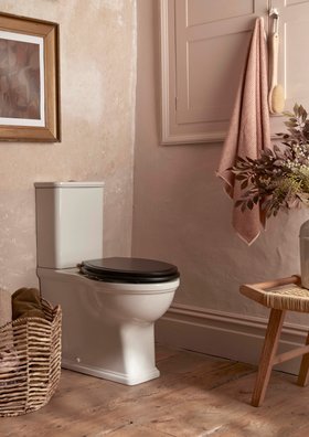 Hampton CC Open Back WC Pan Semi Comfort