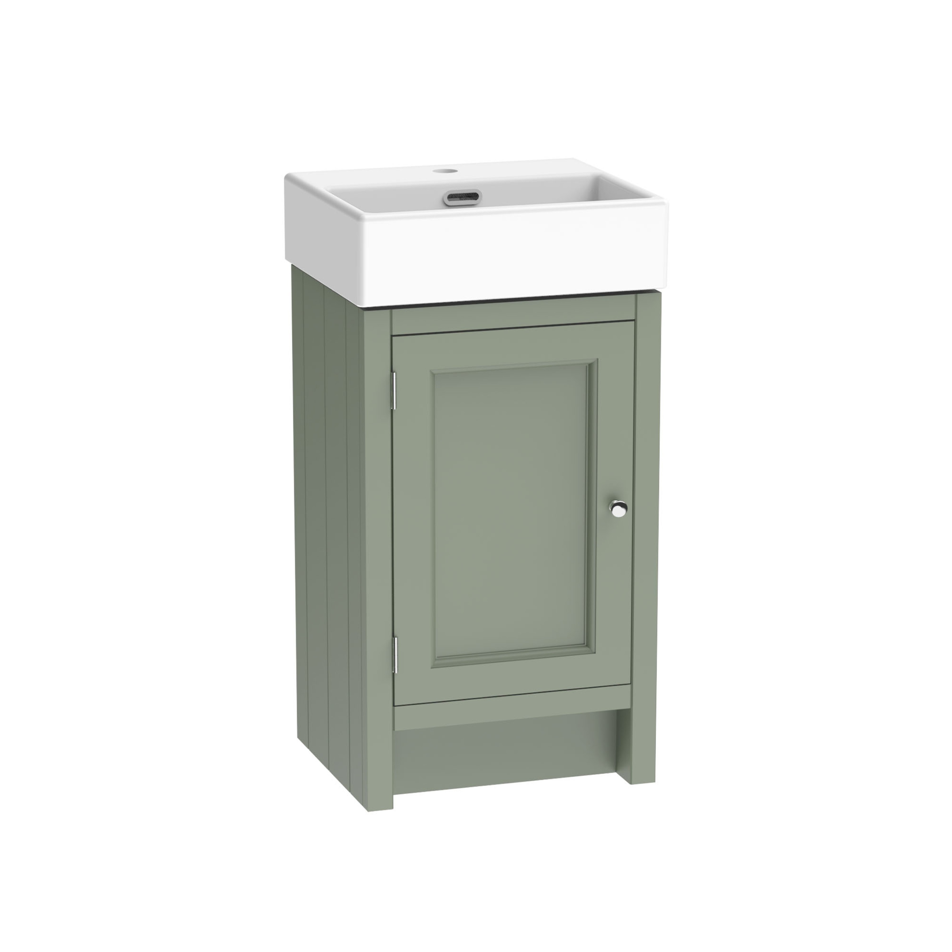 Hampton 400 Claokroom Vanity Unit - Matt Sage Green
