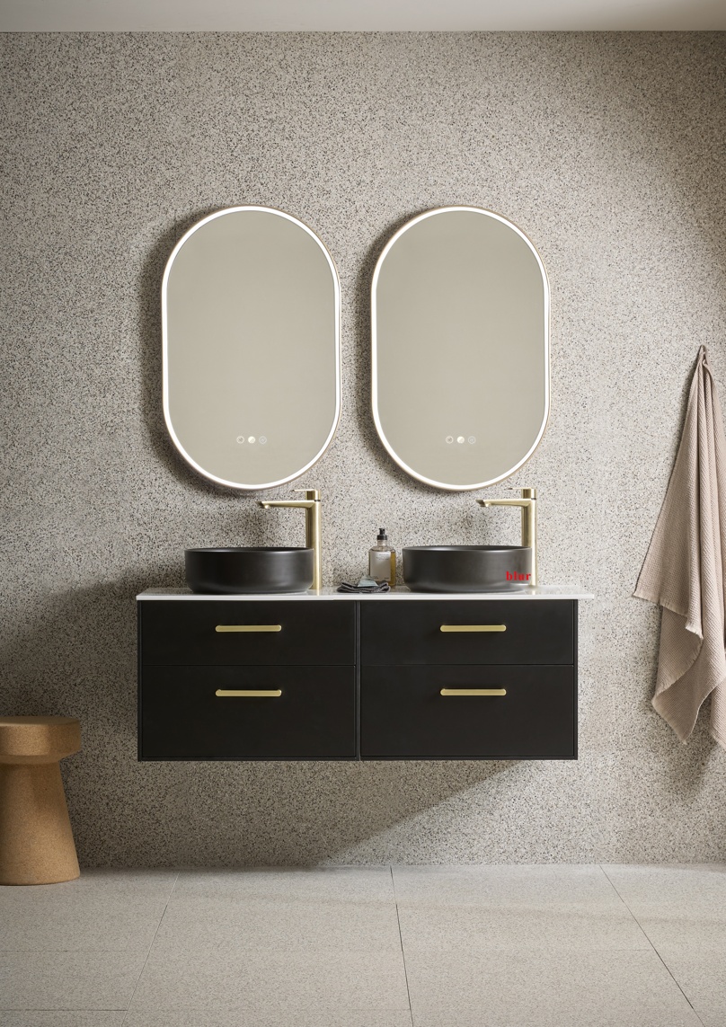 Faber 1200 Wall Hung Double Drawer Unit - Matt Black