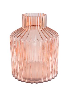 Ornate Pink Glass Vase-Large