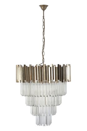 Electra Silver Chandelier Pendant Light - Large