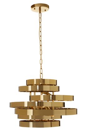 Ritz Cascading Gold Pendant Light