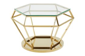 Prismatic Gold Side Table - Large