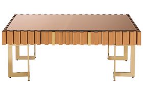 Napoli Gold Glass Coffee Table