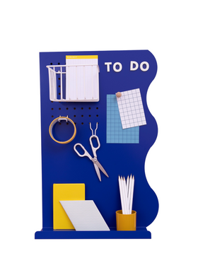 Memo Board Cobalt Blue (Portrait)