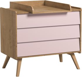 Vox Vintage Chest of Drawers in a Choice of Oak or 5 Pastel Colours