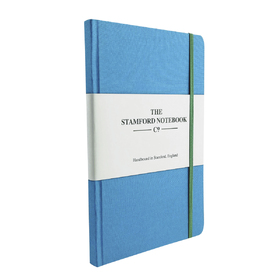 Stamford Notebook Co. Sea Blue Woven Cloth Notebook.