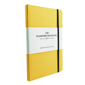 Stamford Notebook Co. Vibrant Buckram Yellow Notebook.