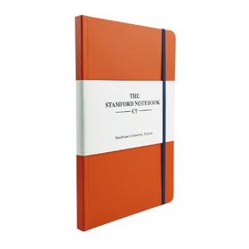Stamford Notebook Co. Vibrant Buckram Tangerine Notebook.