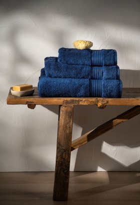 Mediterranean Blue Luxury Egyptian Cotton Towels