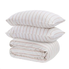 Pinstripe Linen & Cotton Blend Bedding