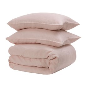 Soft Pink French Linen Bedding