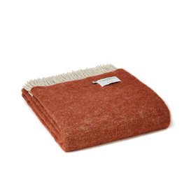 Burnt Orange Reversible Throw & Cushion