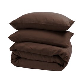 Chocolate Pure French Linen Bedding