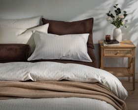Brushed Cotton Stripe Bed Linen