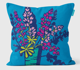 Funky Florals - Lupins Cushion -