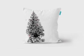 'Vintage' Christmas Tree Cushion - Perkins & Morley - Vintage Christmas Collection