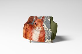 Squirrel Fleece Throw - Perkins & Morley