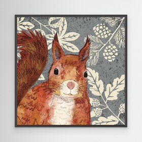 Red Squirrel Canvas Print - Wild Wood Collection - Perkins & Morley