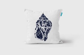 Seashore Collection _Whelk Shell (On White) Cushion-Perkins & Morley