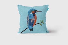 Perkins & Morley Kingfisher Cushion - Sew n Sew collection