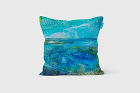 Perkins & Morley - Salty Edge Cushion - Feels Like Summer Collection