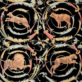 Mindthegap The World Of Antiquity Fresce Anthracite  Wallpaper Swatch