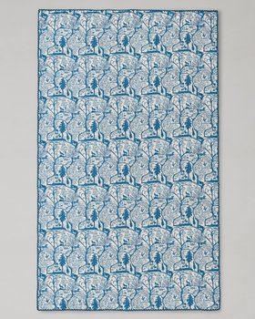 MINDTHEGAP Accessories, ENCHANTED TRANSYLVANIA, THE ENCHANTED WOODLAND DUSK BLUE TABLECLOTH,