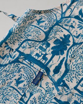 MINDTHEGAP Accessories, ENCHANTED TRANSYLVANIA, THE ENCHANTED WOODLAND DUSK BLUE APRON, Portrait