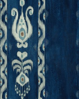 KIRALY Indigo Wallpaper, Wallpaper Swatch