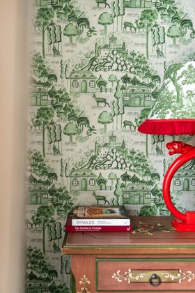 MINDTHEGAP Wallpaper, TRANSYLVANIAIN RHAPSODY Anniversary Collection, HAVERZHAKAN Taupe Wallpaper, Lifestyle Portrait