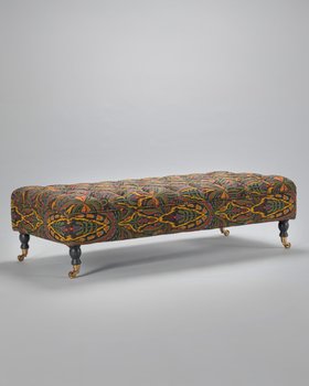 MINDTHEGAP Furniture, TRANSYLVANIAN RHAPSODY, SARAY OTTOMAN SERENADE Woven Fabric, Product Cutout