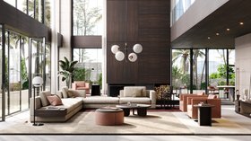 Pantone 2025 | Living Room in Mocha Mousse