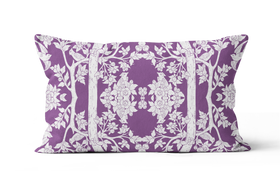 Aviary Rectangular Pillow — Purple