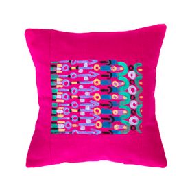 Le Botteghe d'Arte Pink Hand Painted Artisan Cushion