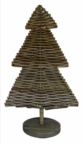 Rattan Christmas Tree - Natural