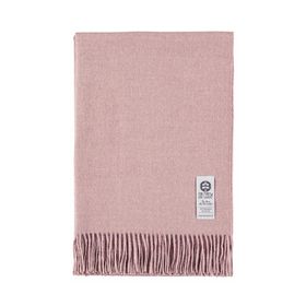 Emma Light Rose Baby Alpaca Wool Throw