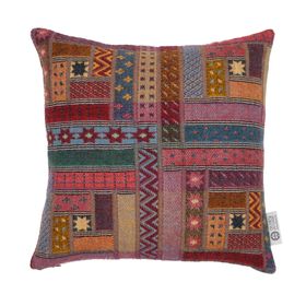 Evon Merino Wool Cushion in Red