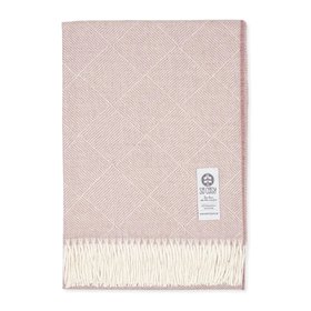 Derry Baby Alpaca Wool Throw in Light Rose