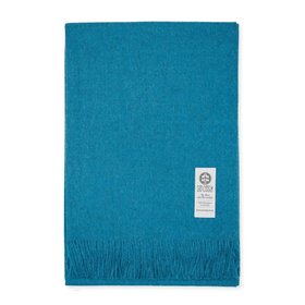 Emma Baby Alpaca Wool Throw in Crystal Teal