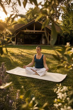 Soft Merino Wool Yoga Mat (Lifestyle)