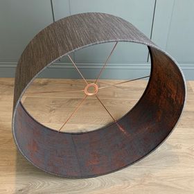 Cocoa Shade with Copper Wallpaper Lining