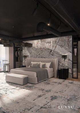 LUXXU’s Thrilling Loft at New York | Master Bedroom