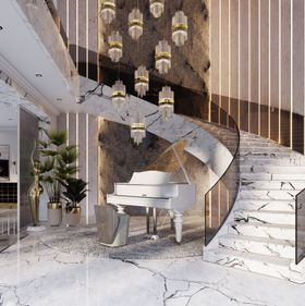 Staircase Lighting Installation with the Liberty Pendants